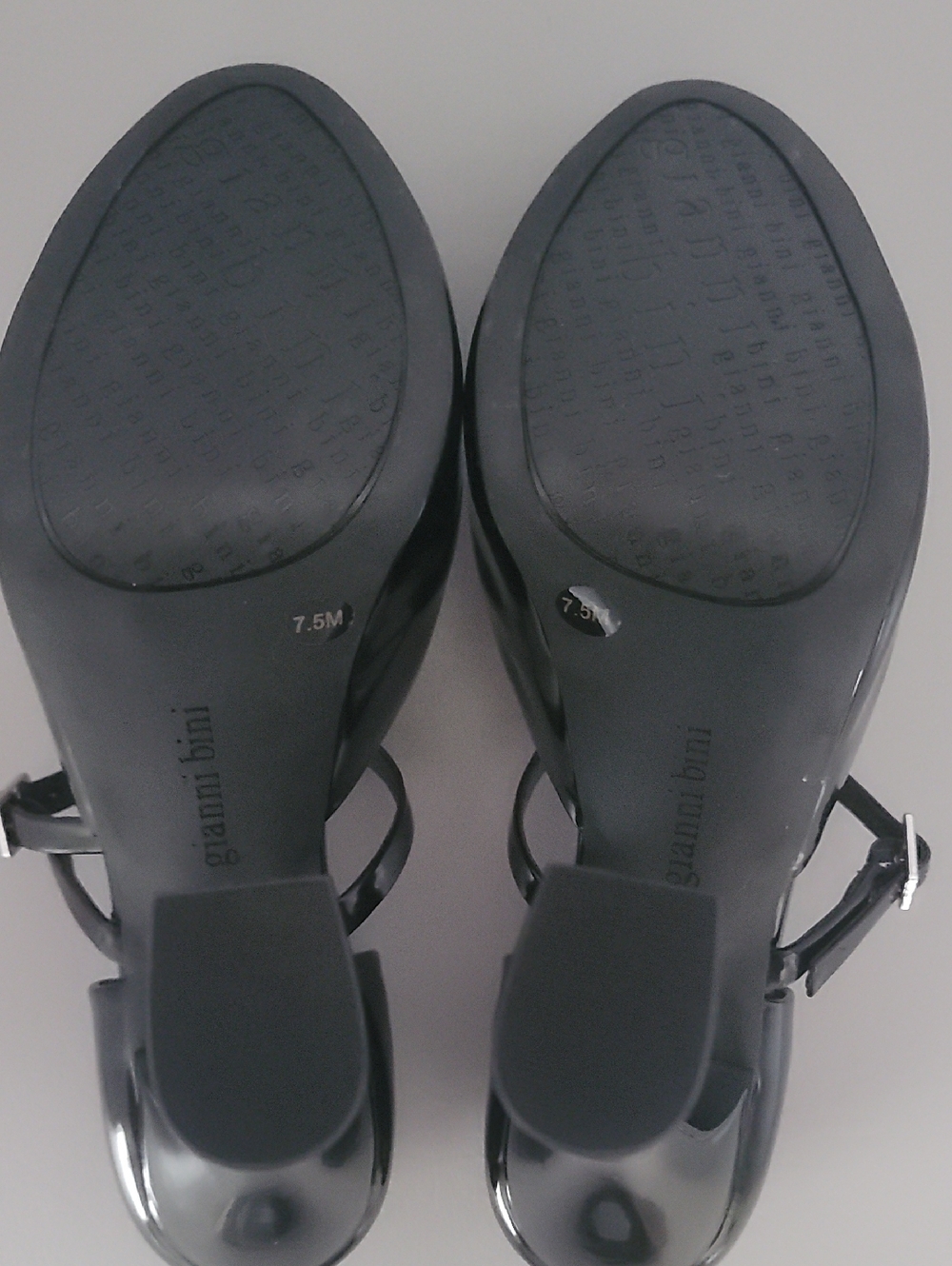 Gianni Bini Quincy Mary Jane Black Platform Pumps Heels Size 7.5M - Picture 13 of 14